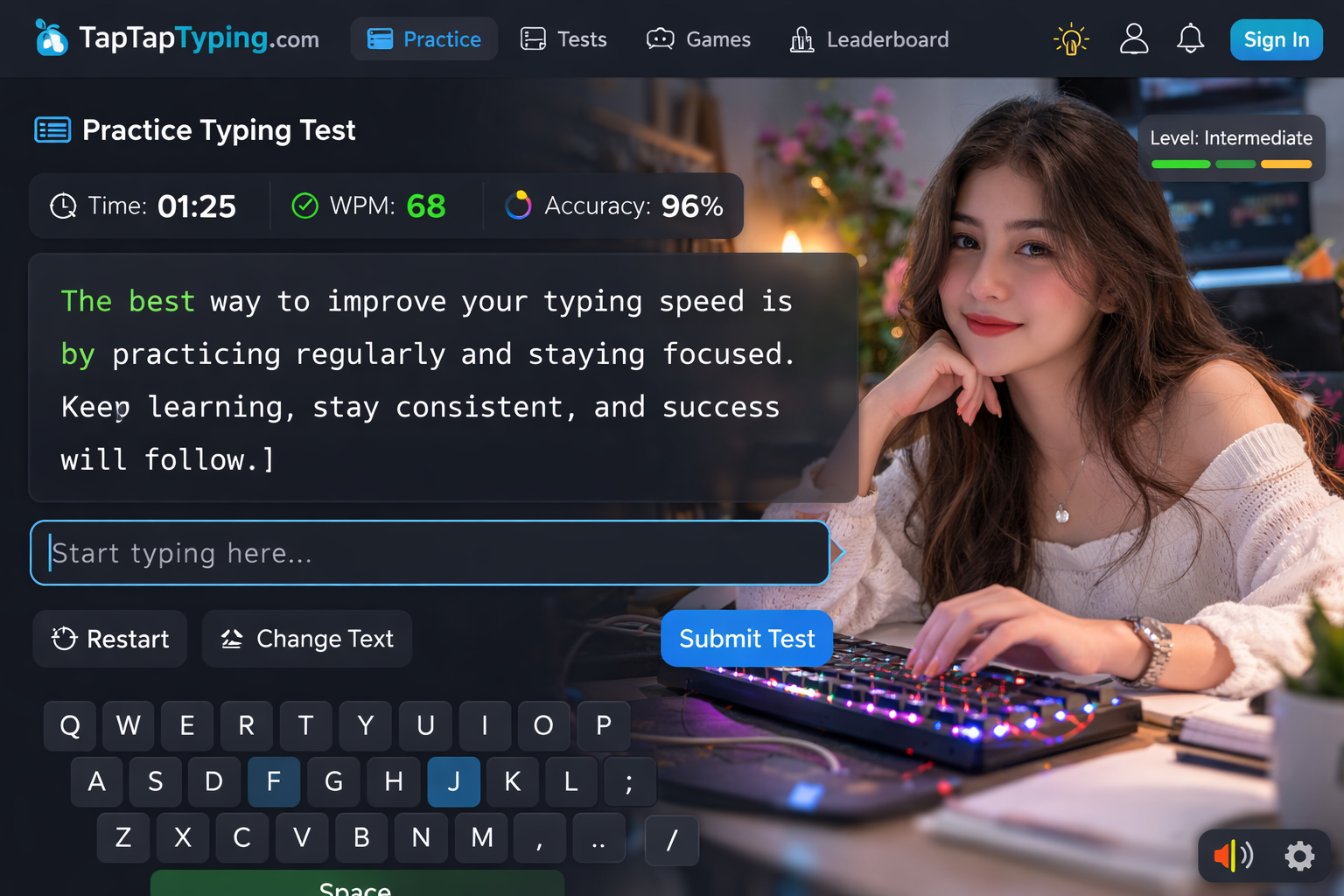 1 Minute Typing Test Free Speed & Accuracy Results in 2025