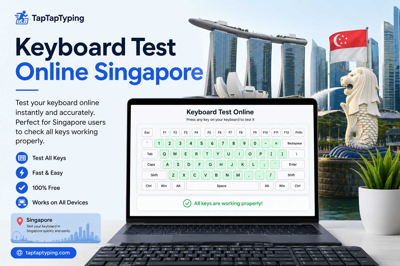 keyboard test online Singapore-taptaptyping