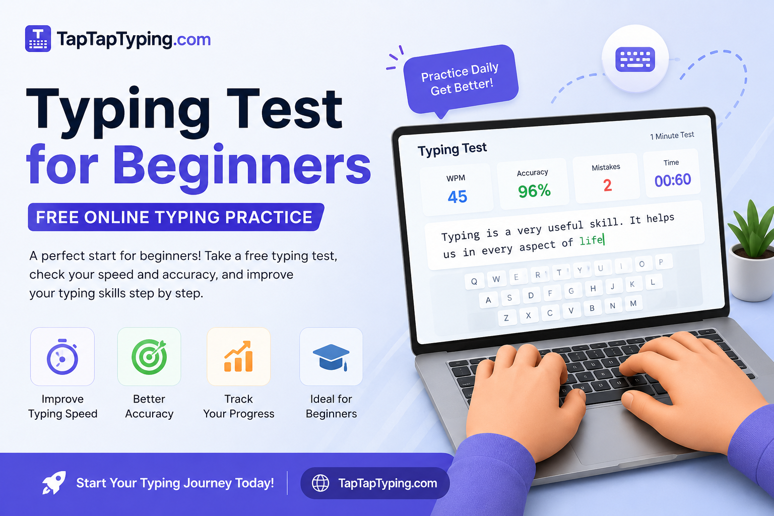 Typing Test for Beginners – Free Online Typing Practice