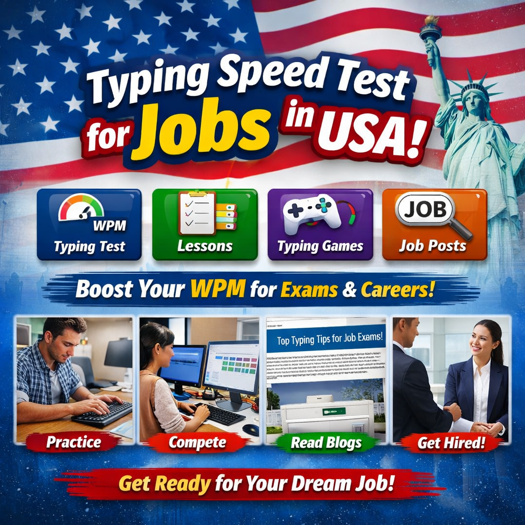 Online Typing Test USA – Free Speed & Accuracy Test