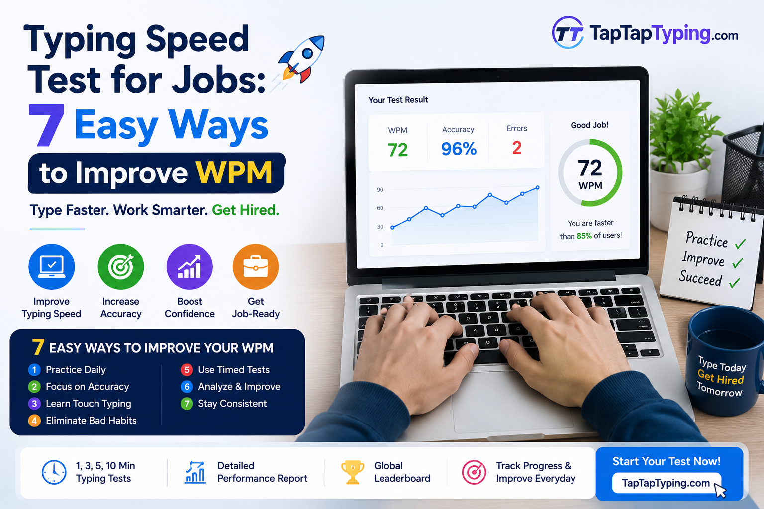 Typing Speed Test for Jobs: 7 Powerful Ways to Improve Speed