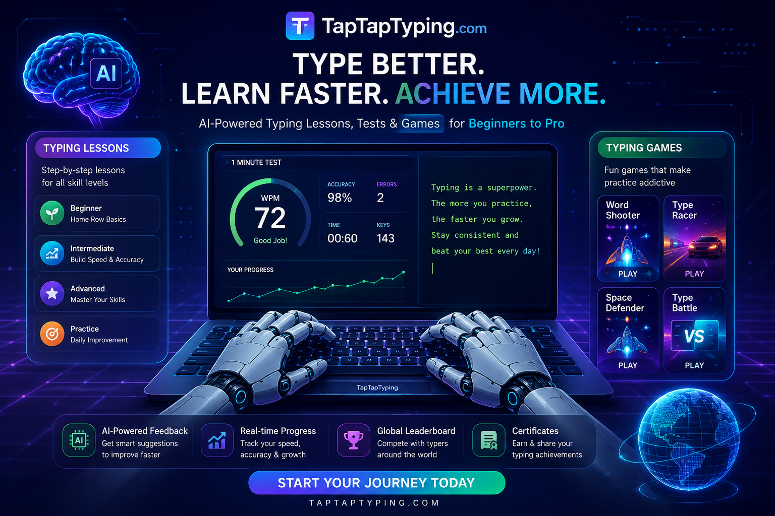 Typing Lessons for Beginners: 7 -90 days Plan to Type Faster