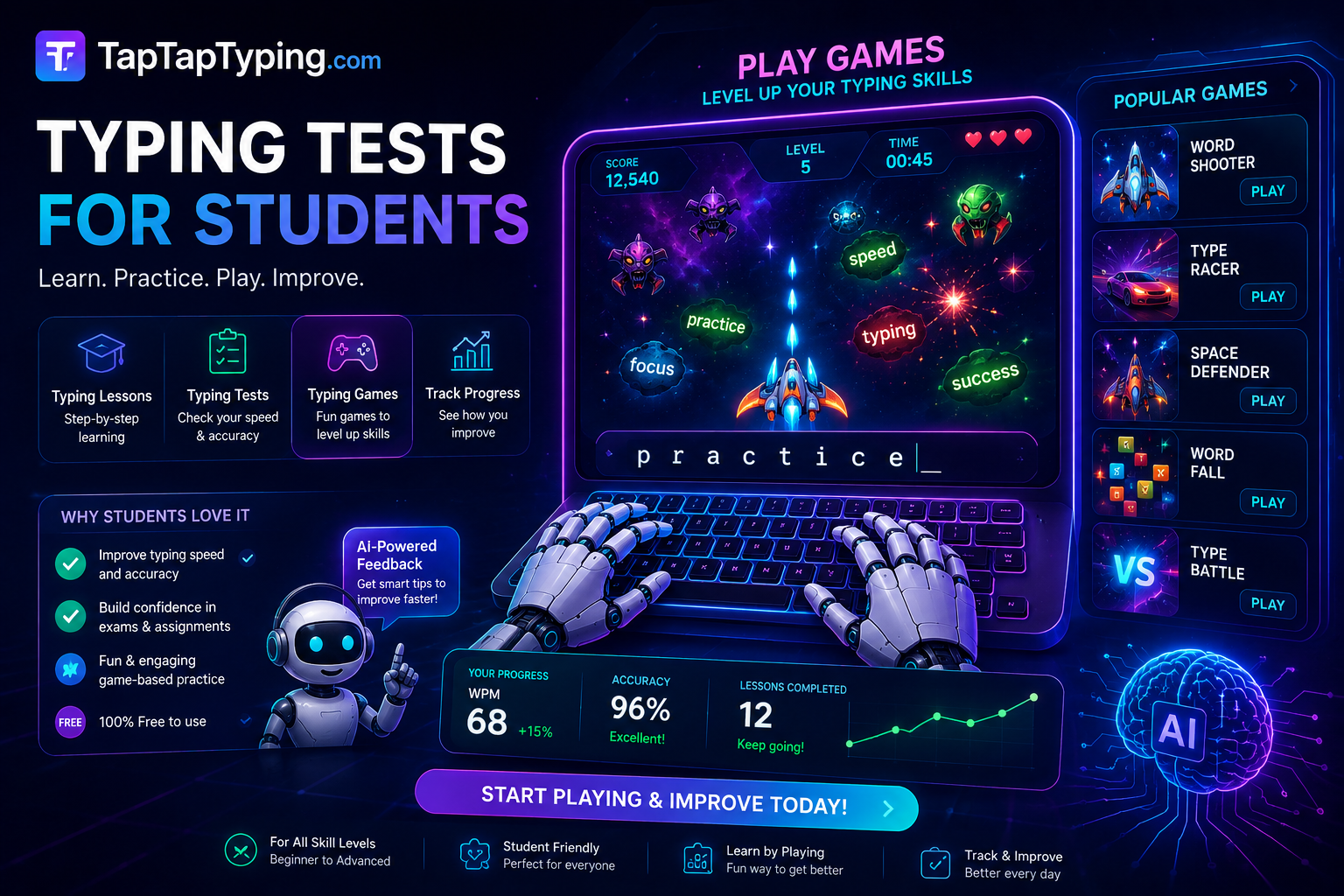 Typing Tests for Students: 10 Easy Ways to Beat Slow Typing