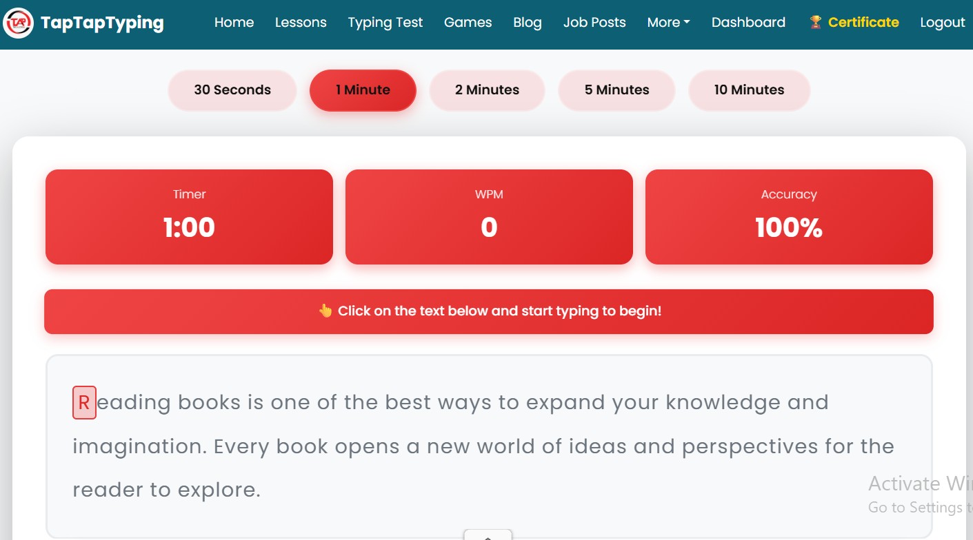 Free Typing Test: Check Your Speed, Accuracy & WPM
